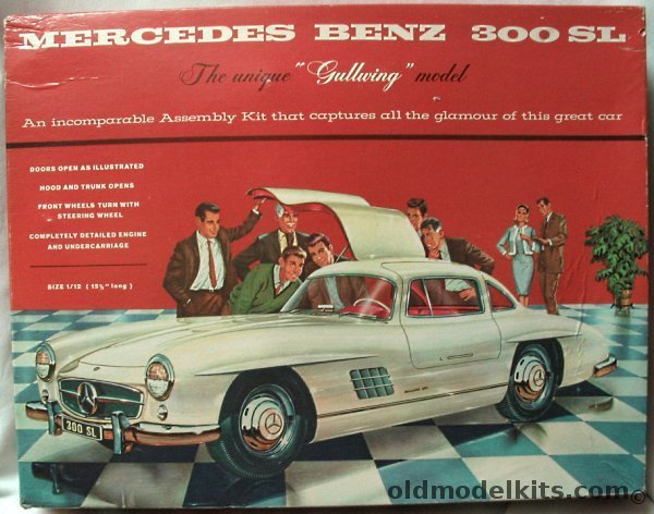 Renwal 1/12 Mercedes Benz 300 SL Gullwing, 125-795 plastic model kit